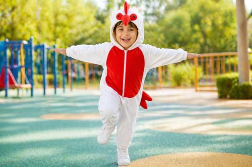 Image of Raj Costume Animal Fancy Dress Costume for Boys & Girls | Hooded Full Body Wildlife Zoo Animal Jumpsuit | Soft Costume for School Function, Fancy Dress, Halloween, Birthday, Cosplay & Role Play