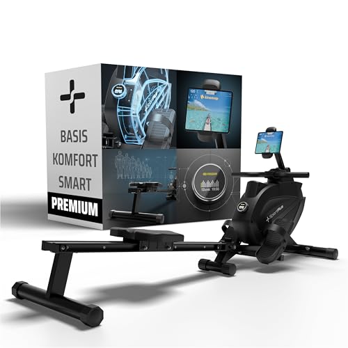 SportPlus Rudergerät für zuhause, klappbar, leise Magnetbremse, 32 Widerstände, App-kompatibel, inkl. Trainingscomputer, Computer gesteuert, Heimtrainer, Fitnessgerät für zuhause SportPlus Rudergerät für zuhause, klappbar, leise Magnetbremse, 32 Widerstände, App-kompatibel, inkl. Trainingscomputer, Computer gesteuert, Heimtrainer, Fitnessgerät für zuhause