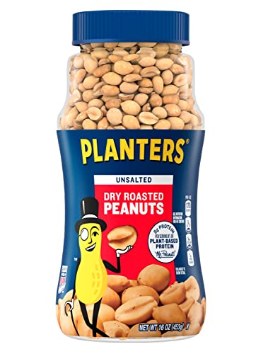 Planters Unsalted Dry Roasted Peanuts (16 Oz Jar) #TOP1
