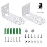 【Matériau de Qualité】 Support mural en métal de haute qualité, robuste et durable, offrant une excellente stabilité. La surface du support est lisse, avec un trou pour le câble d’alimentation de la caméra, garantissant un aspect propre et esthétique, ainsi qu’un confort tactile et visuel.