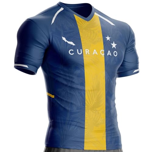 Maillot Curacao Football CR-63 vêtement sport drapeau coupe homme et junior