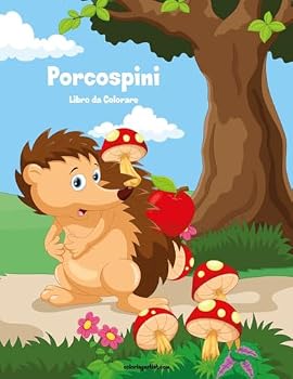 Paperback Porcospini Libro da Colorare 1 [Italian] Book