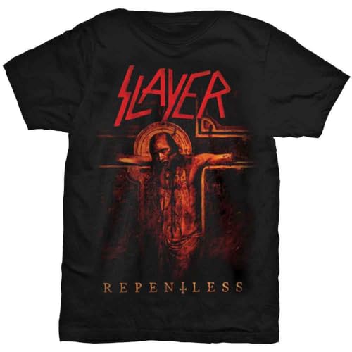 Image of Slayer Crucifix Official Tee T-Shirt Mens Unisex (XX-Large) Black