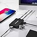 Universal Powered USB Hub, BYEASY Aluminum 3 Ports USB 3.0 Hub and 1 USB Smart Charging Port with Power Adapter, Slim USB Splitter for iMac Pro, MacBook Air/Mini, PS5, Surface Pro, Notebook PC, HDD