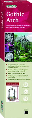 Gardman R351 Gothic Garden Arch, BLACK