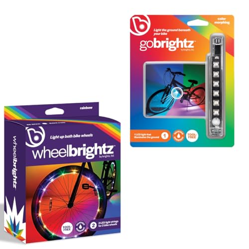 Brightz LED Bike Light Bundle – Includes WheelBrightz 2-Pack LED
