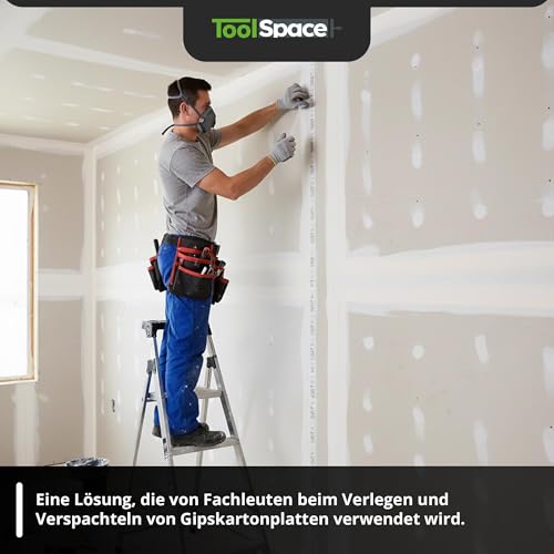 ToolSpace Glasfaserband Gewebeband EXTRA STARK Selbstklebend Glasfasergewebe Spachtelnetz 10cm x 20m Fugenband Fiberglass Rissbrucke Füllen von Rissen Reparieren Fugen Armierungsgewebe Armierungsband