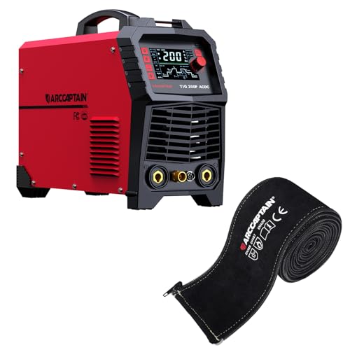 Image of ARCCAPTAIN TIG Aluminum Welder AC/DC 200Amp with Pulse with TIG Welding Torch Cable Cover 7.6M (25FT) Length