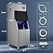 Zomagas Commercial Ice Maker,Ice Machine 500LBS/24H with 300LBS Storage Bin,Ice Ready in 5-14 min,Self-Cleaning,Stainless Steel Industrial Ice Maker for Restaurant Business Bar,Thicknesses Adjustable