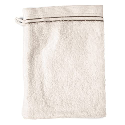 Linnea Manopla de baño 16 x 21 cm Juliet Blanco Crema 520 G/m2