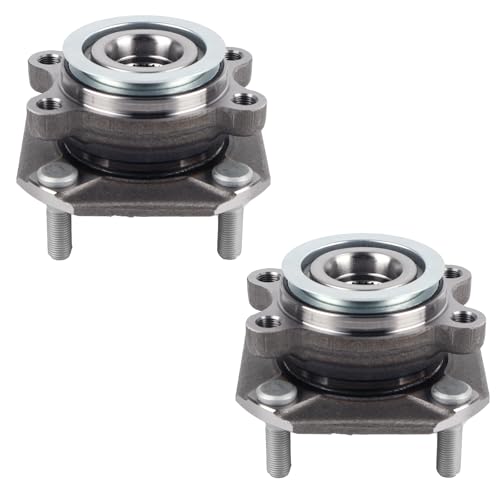 Autoround 513299 Pack 2 Front Wheel Bearing and Hub Assembly Fit for Nissan Sentra 2007 2008 2009 2010 2011 2012 4 Lug 2.0L Engine Non-ABS