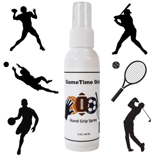 Sports Hand Grip Spray - Improved Performance, Maximize Control, and Enhance Grip - for Athletes: Pickleball, Football, Tennis, Basketball, Baseball, Golf, Pole Dancing - Natural Rosin-Based Solution