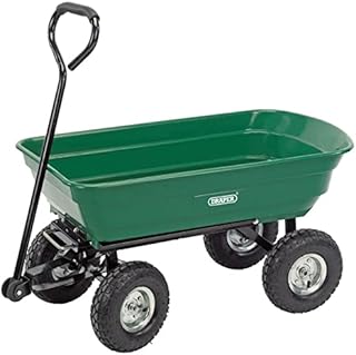 Draper DRA58553 Garden Tipper Cart - Green, 22.0 cm*96.0 cm*51.0 cm