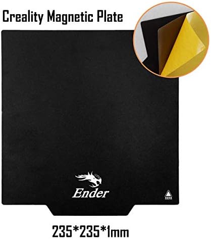 Creality Ender 3 Build Plate Ultra Flexible Removable Magnetic Build Surface Hot Bed Cover for Ender 3/Ender 3 Pro/Ender 3 V2/Ender 5/Ender 5 Pro/Ender 3 S1, 235X235MM