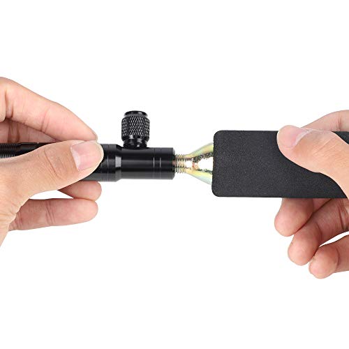 Ferramenta de conserto de pneus, Romacci Conjunto de ferramentas de bomba de CO2 2 em 1 e repag de p