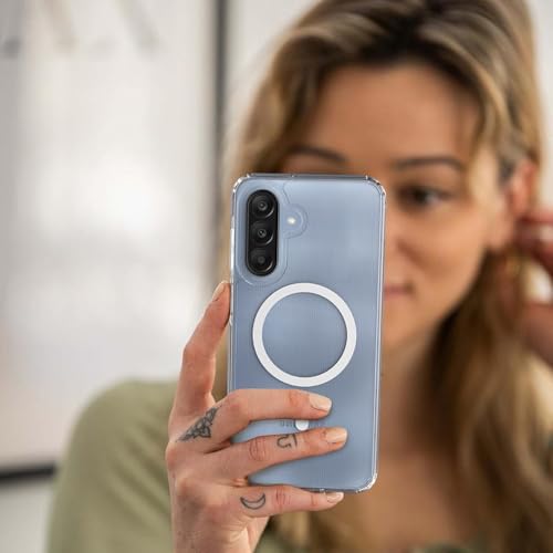 Image of REALCASE for Samsung Galaxy A26 5G | Magnetic Clear Case | Durable, Scratch-Resistant | Slim Transparent Compatible with MagSafe | Protective TPU Bumper Back Cover for Samsung Galaxy A26 5G