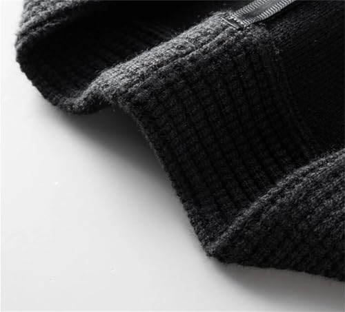 Men's V-Neck Single Breasted Knitted Cardigan with Pockets Loose Sweaters2