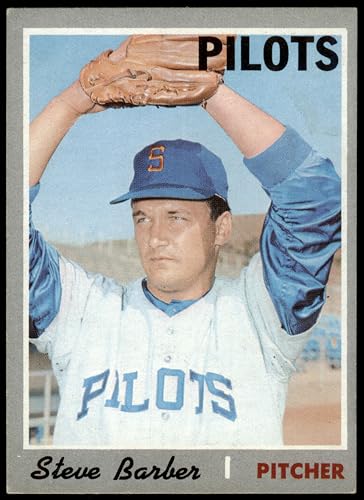 1970 Topps #224 Steve Barber Seattle Pilots (Baseball Card) EX Pilots