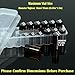 2-Pack Peptide Case for Fridge – 48-Slot Large Capacity Stackable Vial Holder for 1-3mL Peptide & Insulin Vials, Space-Saving Peptide Vial Storage Organizer