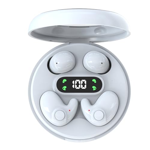 MSHUKCOE Two Pairs Mini Invisible Bluetooth Earbuds,Comfortable Wireless Sleep Headphones,with