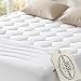 Bedsure Queen Mattress Pad - Quilted Fitted Mattress Topper Protector with 8-21 Inches Deep Pocket, Noiseless Breathable Bed Cover Padded, Machine Washable, White, 60x80 Inches