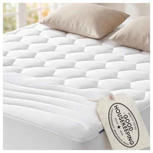 Sleep Like a Dream: Our 10 Best Mattress Pads for Ultimate Comfort Bedsure Queen Mattress Pad - Quilted Fitted Mattress Topper Protector with 8-21 Inches Deep Pocket, Noiseless Breathable Bed Cover Padded, Machine Washable, White, 60x80 Inches