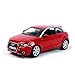 Kits De Jouets Modèle Voiture Classique 1:24 pour Audi A1 Simulation Alliage Voiture Modèle Décoration Enfants Jouet Anniversaire Cadeau Souvenir Expression d'amour (Couleur : Rouge)