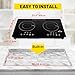 Duxtop 1800W Portable Induction Cooktop 2 Burner, Built-In Countertop Burners with Adjustable Temperature Control, Sensor Touch Induction Burner with Timer and Safety Lock, Easy to Clean, 8620BI/BTK35