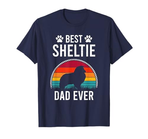 El mejor amante de los perros Sheltie DAD Camiseta