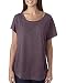 Next Level Apparel Women's Tri-Blend Dolman Top, Vintage Purple, Medium