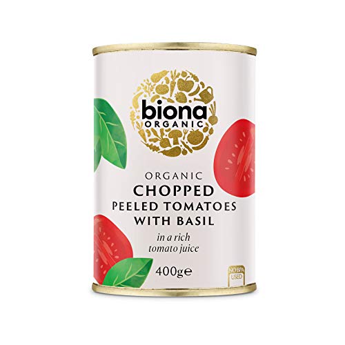 Biona Organic Chopped Tomatoes with Basil 400g (Pack of 12)
