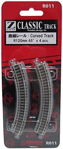 Rokuhan R011 Z Scale Curved Track R120 45 Degree z Scale Track