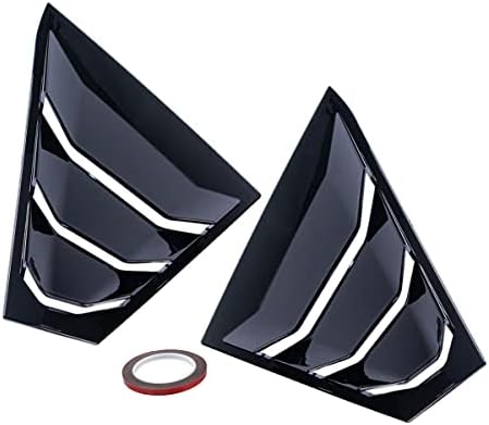 Arkdeffon 2PCS Rear Side Window Louver Shutter Cover Air Vent/Louvers Scoop Cover Blinds Compatible with Nissan Altima 2019-2022 (Glossy Black)
