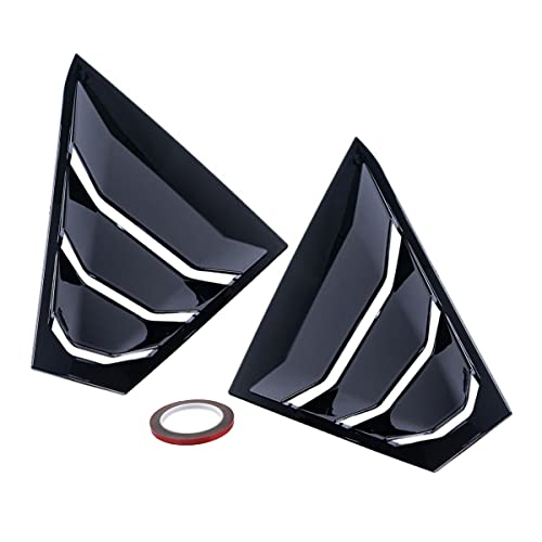 Arkdeffon 2Pcs Rear Side Window Louver Shutter Cover Air Vent/Louvers Scoop Cover Blinds Compatible With Nissan Altima 2019-2022 (Glossy Black) #TOP27