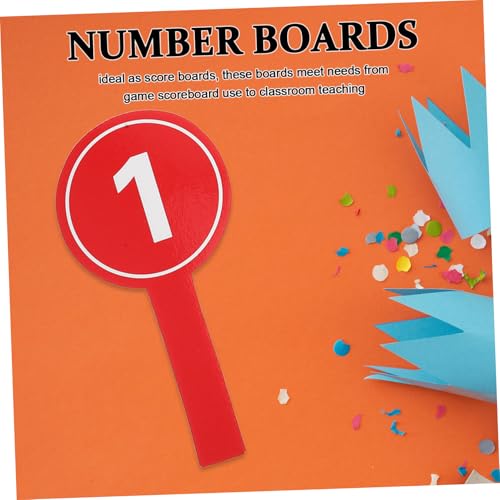 Paddle de puntuación ergonómico rojo 10 piezas miniatura 7