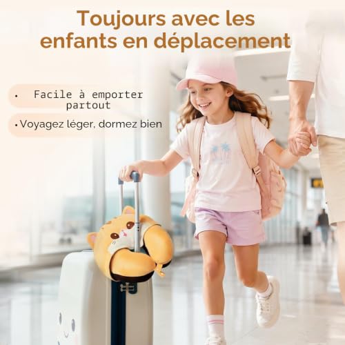 Coussin De Voyage Avion : Mewaii Oreiller de Voyage Flip Noir, Capuche Réversible, Mousse À Mém... – Image 7