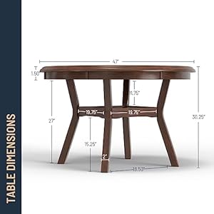 New Classic Furniture Gia 5 Piece Round Dining Set with 1 Table and 4 Chairs 4225 Inch Cherry