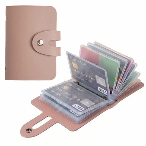 Image of Kraptick Card Holder Wallet for Men & Women - Credit Card Holder Organizer Multi Slot Card Case Wallet Compact Visiting Card Holder Slim Pocket Card Organizer for Daily Use & Travel (Khaki)