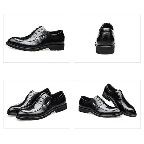 Men's Breathable Business Dress Shoes, Pointed Toe Wedding Comfortable Leather Casual Shoes for Men, Ideal for Occasions Daily Wear2
