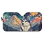 whimsical spaceship Siberian Husky