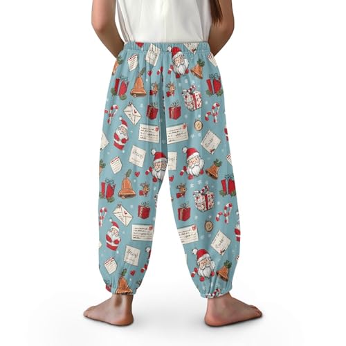 Image of Unisex Little Kids Yoga Trousers Bohemian Beach Pants Baggy Harem Activewear for Boys and Girls Age 3-10