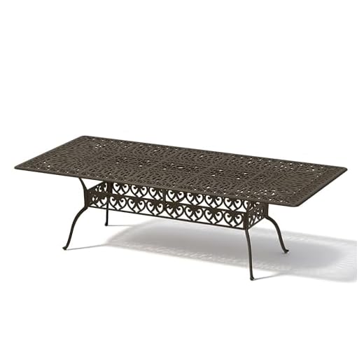 Elegant Outdoor Dining Table with Umbrella Hole