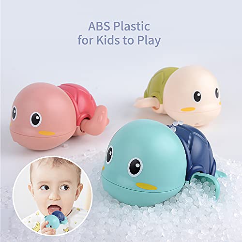 Baby Bath Toys, Wind Up Swimming Turtle Toys For Toddlers, Floating Water Bathtub Shower Toys, Bathroom Pool Play Sets Fun Bathtime Gift For Kids Infants Boys Girls (3 Pack) #TOP2