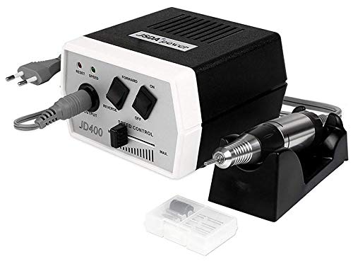 LUMMAR JSDA - Fresa de uñas profesional 30000 rpm para manicura y pedicura. Potencia regulable, mínima vibración, no sobrecalentada, silenciosa. Ideal para quitar esmalte y gel + 4 puntas + estuche