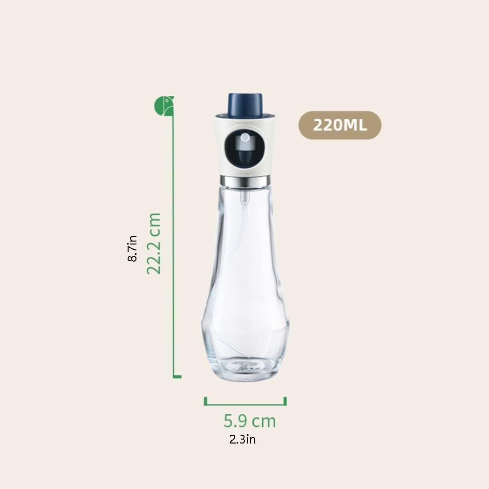 Oil dispenser for kitchen, Oil Sprayer For Cooking Household Kitchen Glass Vinegar Sprayer Olive Oil Dispenser Pot Control Spray Oil Spray Bottle simple (Color : Rood, Size : 220ml ( ( Color : Rood ,
