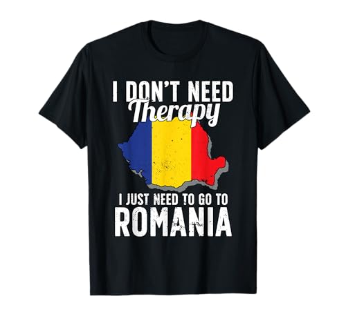 Hai radici rumene? Oppure, qualcuno a te caro appartiene alla Romania? Questo design I Don't Need Therapy, I Need To Go To Romania è un ottimo regalo per chi vuole visitare la Romania o ama la cultura e la storia rumena.