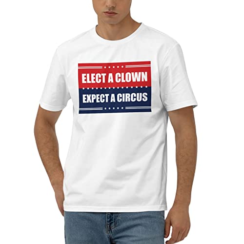 T-shirt da uomo grafica divertente elect a clown expect a circus t-shirt trump t-shirt da uomo grafica divertente magliette divertenti da uomo camicie divertenti da uomo