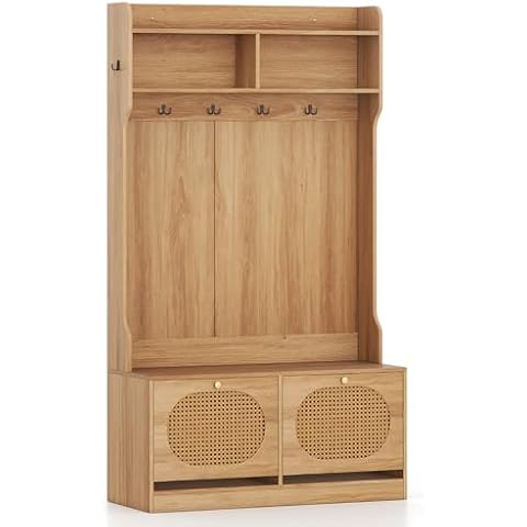 Multigot Coat Rack Stand, 180cm Free Standing Hall Tree Clothes Hanger Cover