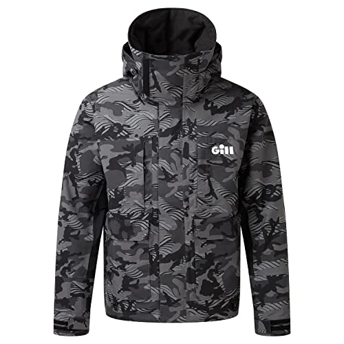 GILL Meridian-X Mens Fishing Jacket - Water & Stain Repellent - Shadow Camo XL