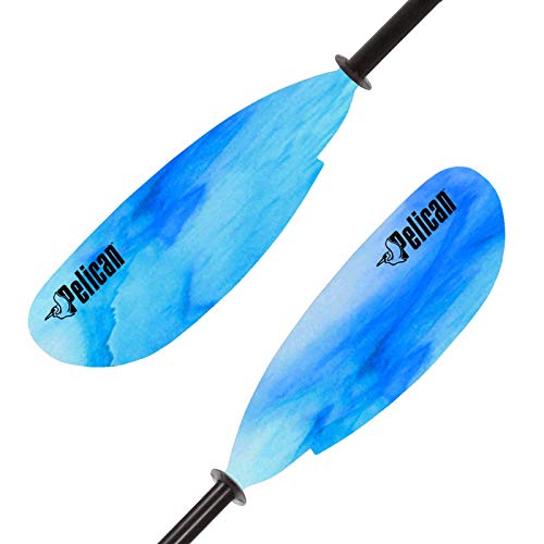 Pelican Poseidon Paddle 89 in - Aluminum Shaft with Reinforced Fiberglass Blades - Lightweight, Adjustable Kayaks Paddles - Perfect for Kayaking Boating & Kayak Fishing (Blue, 2020 Model) by Pelican - Used condition - US$35.99